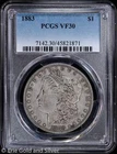 1883-P $1 Morgan Silver Dollar PCGS VF 30