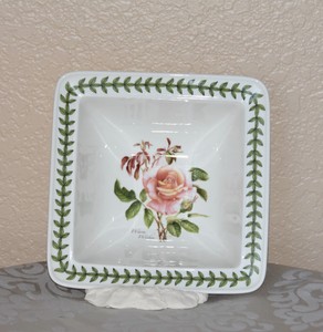 Portmeirion Botanic Roses 8 Large Square Serving Bowl Warm Wishes Rose Ebay
