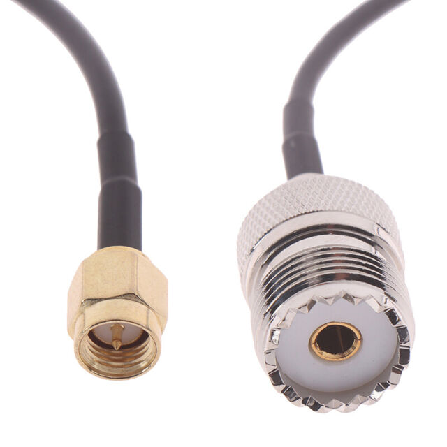 UHF male to SO239 UHF female bulkhead right angle for car radio antenna RF cable
