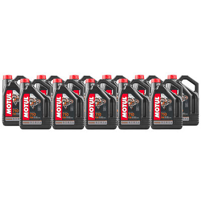 Motul 710 2T 100% synthetic 2-Stroke Ester Core 44L Engine Motor Oil 11 x 4L