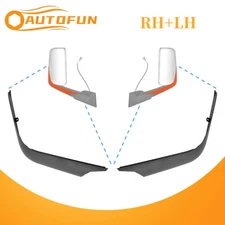 Pair Door Mirror Arm Cover Black For Freightliner Cascadia 2018-2023 LH+RH Side