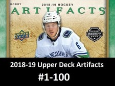2018-19 Upper Deck Artifacts Hockey You Pick From List #1-100. 10+ Free Can. Shi