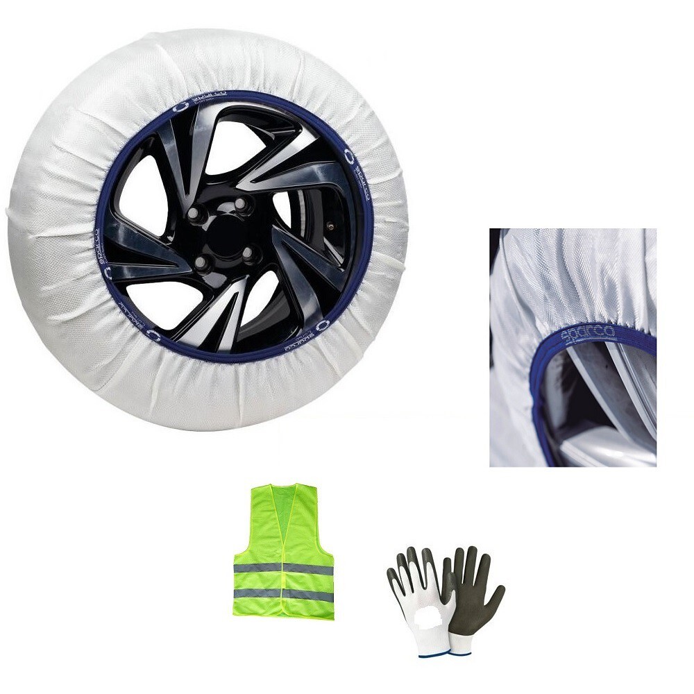 Calze da Neve XL Sparco 215/65 R17 - Soluzione Rapida Antislittamento