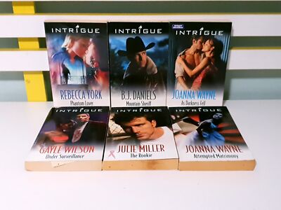 Lot of 6x Mills & Boon Intrigue PB Romance Fiction Stories!