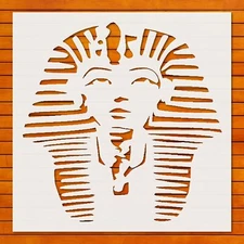 Pharaoh King Stencil Template Reusable for DIY Airbrush, Wall Art, Crafts, Fabri