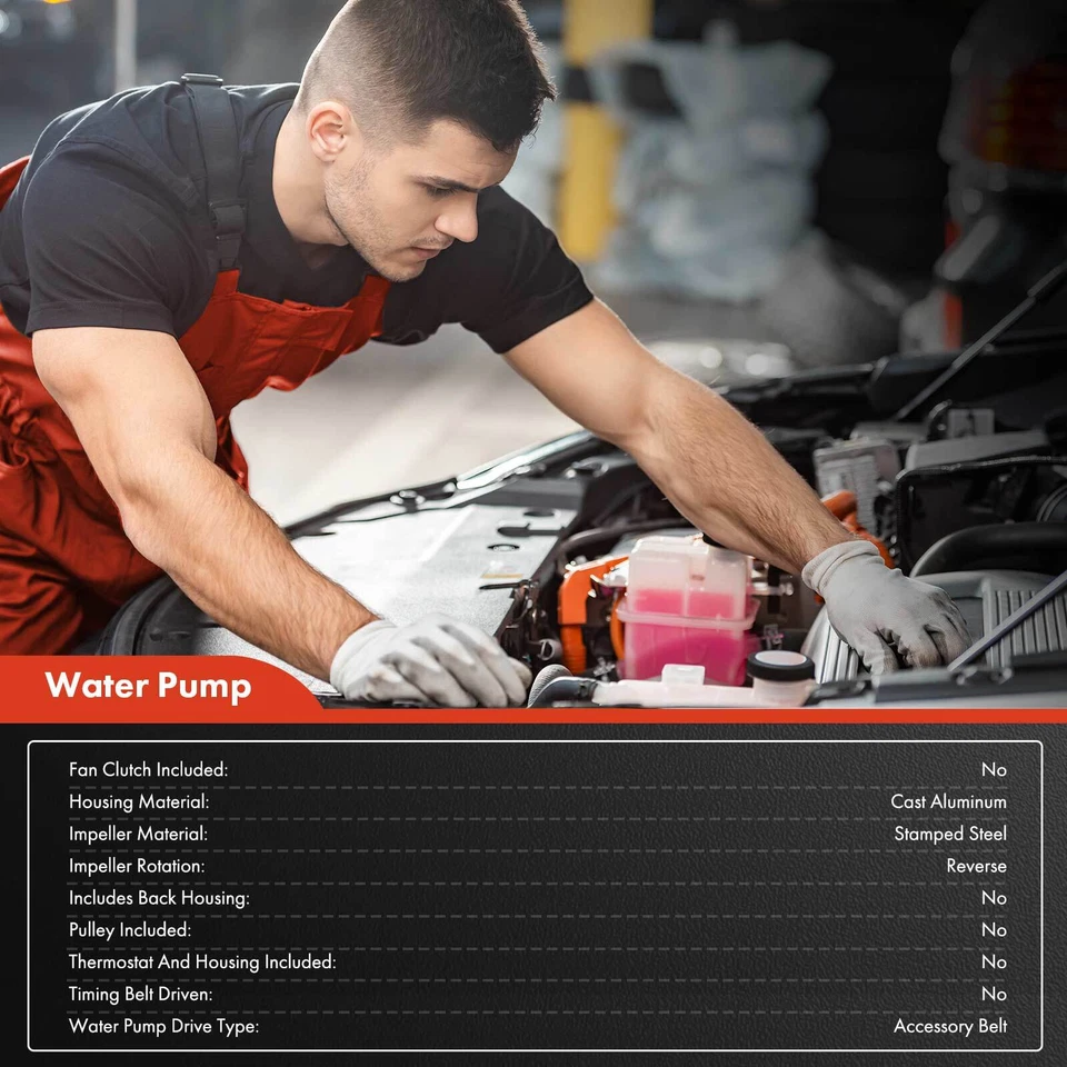 Bomba de agua del motor para camión Freightliner Cascadia Sterling Western Star diésel Foto 2 de 4