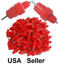 10 pcs Water Nipple Drinker Chicken Feeder Poultry Duck Hen Screw In Style