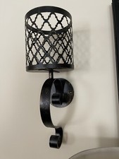 Paire d'appliques murales neuves Valerie Parr Hill bronze doré mercure verre et lumières 