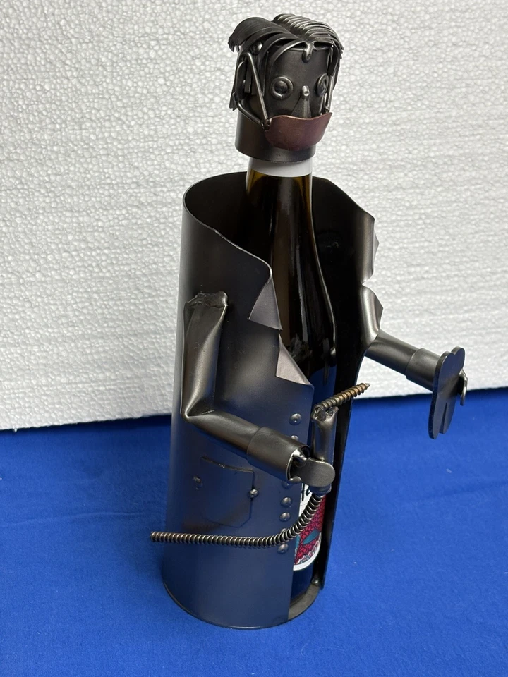 REGALO DENTAL, H & K Escultura Acero Portabotellas de Vino Dentista con Herramienta + Diente Foto 2 de 4