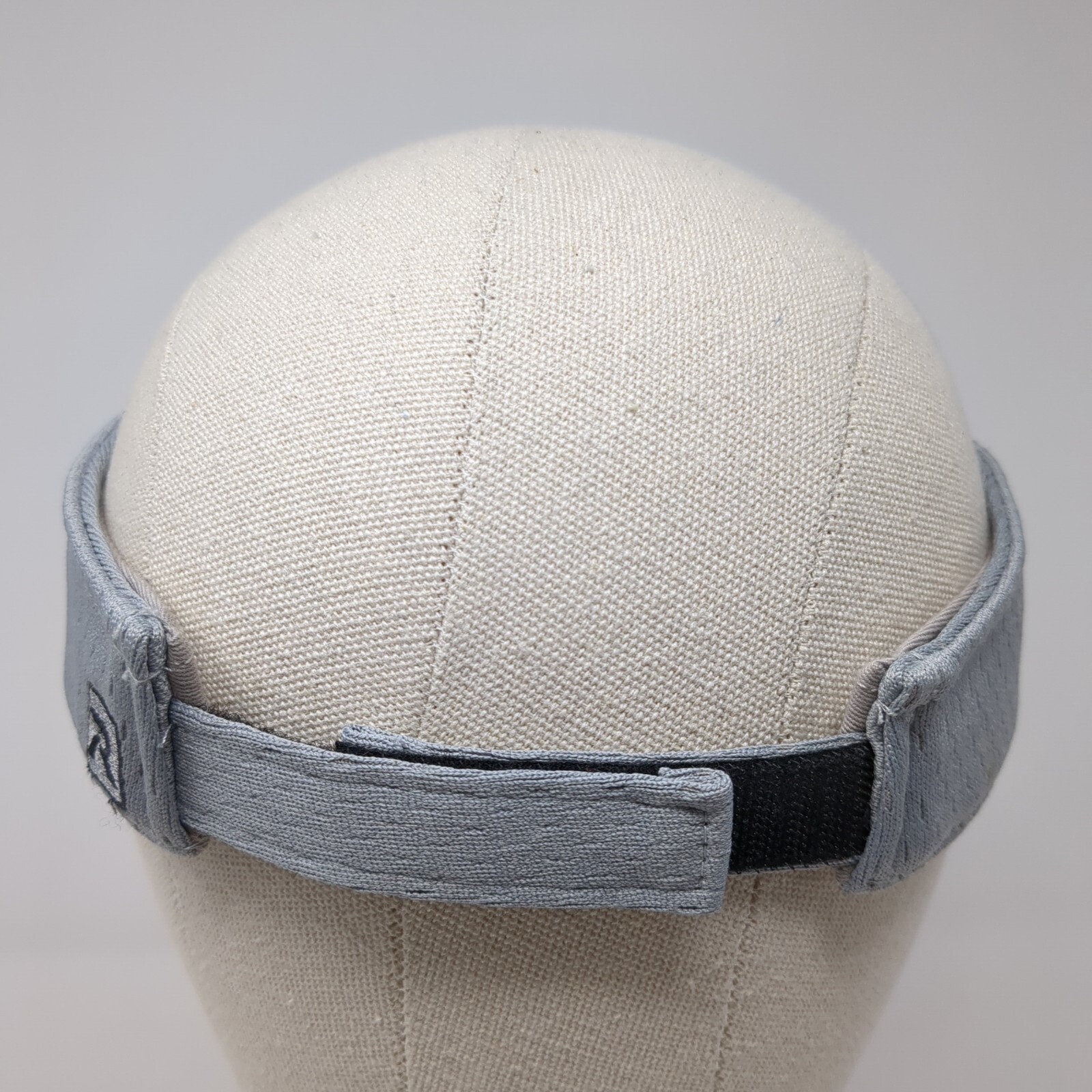 Black Eagle Strapback Sun Visor Hat Gray Small Ad… - image 5