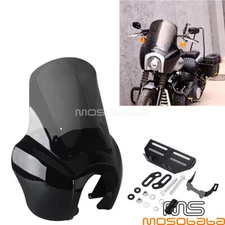 Front Headlight Fairing + Smoke Windshield For Harley Softail Low Rider S 117