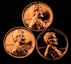 1956+1957+1958 Lincoln Wheat Penny Cent Set/Lot ~ Gem Proof (red) ~~ 3 Coins — photo 3