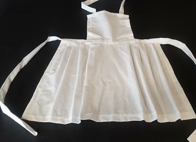 MÄDCHEN BAUMWOLLE SCHÜRZE PINAFORE viktorianisches Tudor edwardianisches Dienstmädchen Alice SCHICKES KLEID