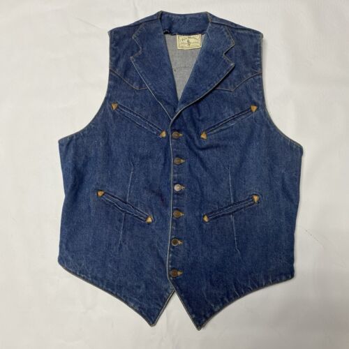 Rrl indigo vest made - Gem Rrl indigo vest made - Gem
