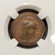 Ngc AUTHENTICATED Ptolemaic Kingdom Ptolemy V Æ22 205/4-180 bce .scarce coin