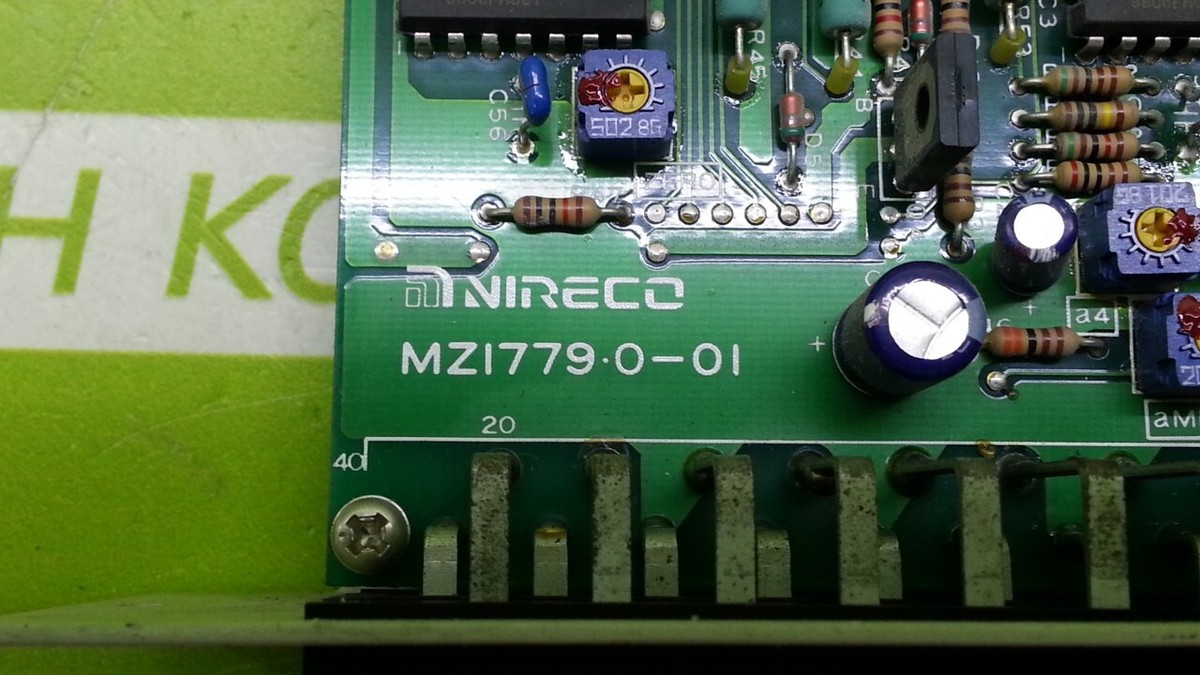Nireco MZ1779.0-01 Control Board Tested | eBay