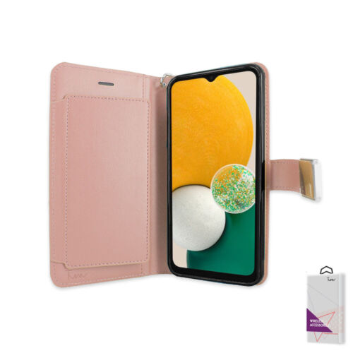 Für Samsung Galaxy A12 Etui Geldbörse Extra Kartenhalter Leder Folio Cover Etui - Bild 16 von 19