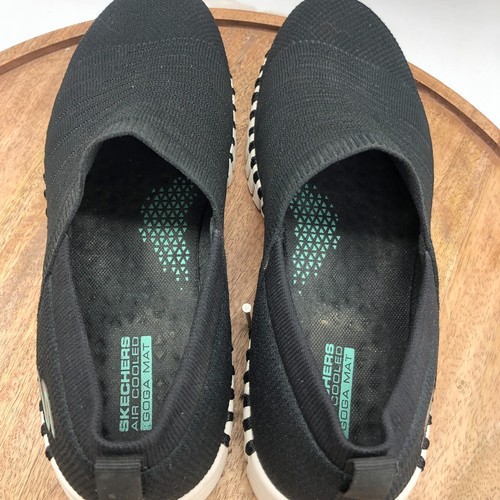 Skechers Women's Go Walk Smart Air Cooled Goga Mat Shoes 124043 Black