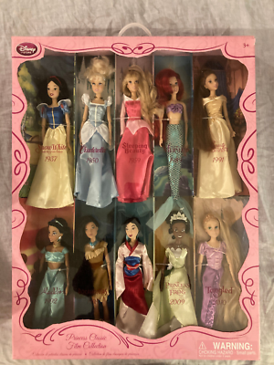 Disney Princess Collection CLASSIC FILM 10 DOLL SET NIB Belle