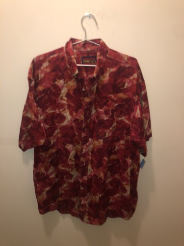 Wrangler Twenty X Mens Shirt Size L Short Sleeve Button Down Floral Cotton - Picture 1 of 4