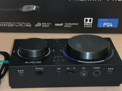 Logitech Astro A40 Mixamp Pro Tr Only + Empty Box w/out Headphone No Cables *See - Picture 6 of 24