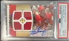 2008 Ultimate Collection Ken Griffey Jr Quad Patch Auto PSA 8 /50 On Card Auto