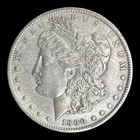 1890-O Morgan Silver Dollar AU+