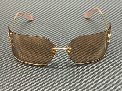 MIU MIU MU 54YS ZVN20F Pale Gold Pink Women's 80 mm Sunglasses | eBay