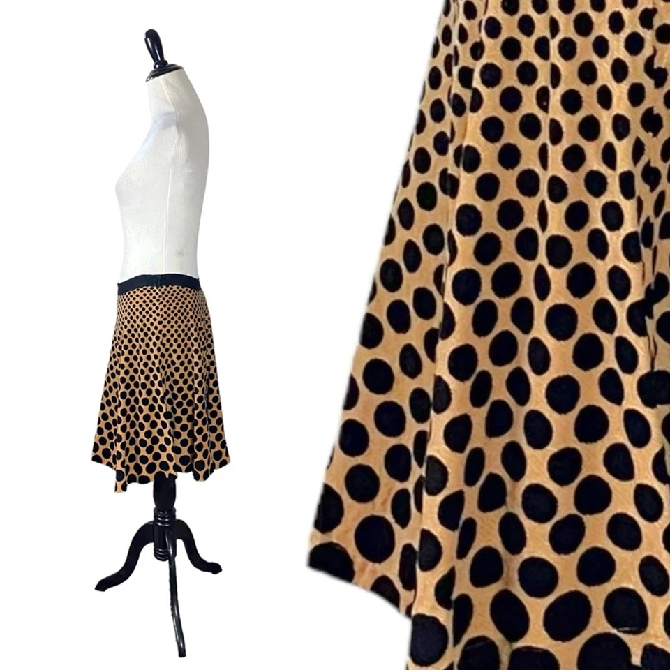 Falda circular vintage Y2K Free People grunge pana lunares patinador XS pequeña Foto 4 de 4