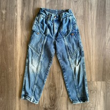 Vintage Little Levi  s Jeans Size 6 Regular Blue Cargo 1980s Medium Wash