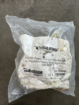 Webstone Nibco Full Port Uni-Flange Ball Valve 1'' H-50404 SWT