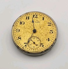 1919 Waltham Model 1907 Grade No. 310 7J 3/0s Pocket Watch Movement For Repair