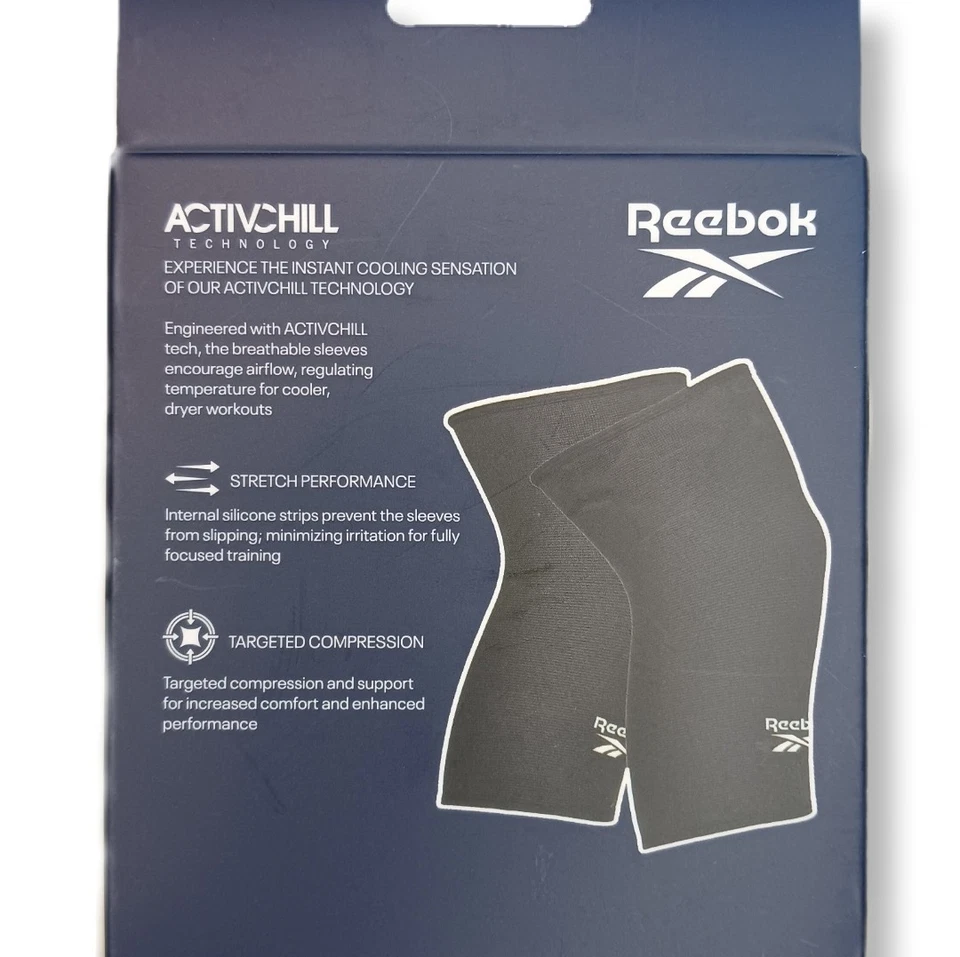 Rodilleras de compresión Reebok tecnología Activchill talla XL negras nuevas Foto 4 de 4