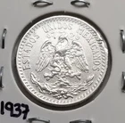 Photo of a 1937 Mexico 20 Centavos Silver from an eBay listing that sold on Jun 27, 2026