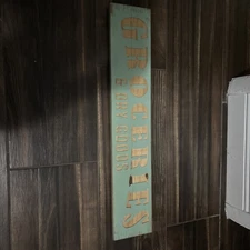 Groceries & Dry Good Distressed Sign -Rustic Hand Made Vintage Wooden