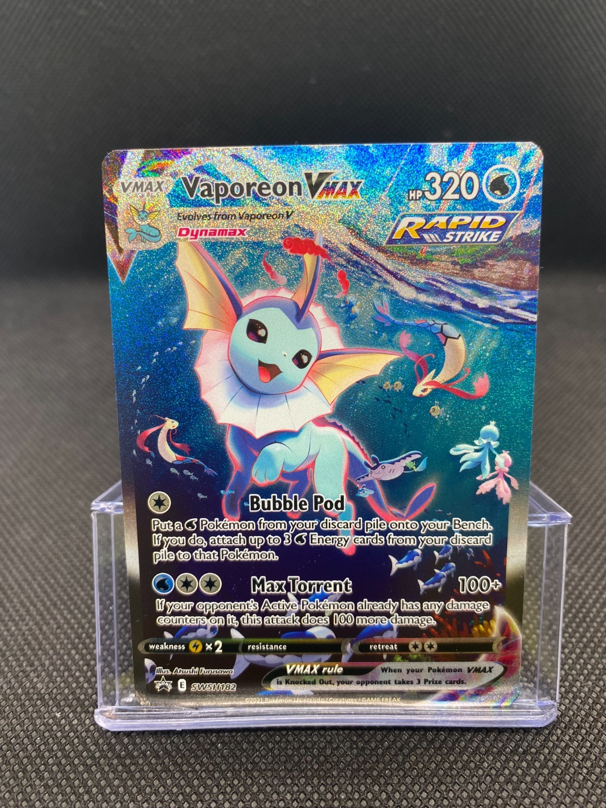Pokemon Vaporeon Vmax SWSH182 - Sword & Shield Promo Cards LP/English