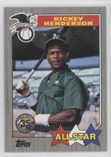 2022 Series 2 1987 Topps All-Star Baseball Black /299 Rickey Henderson HOF an9