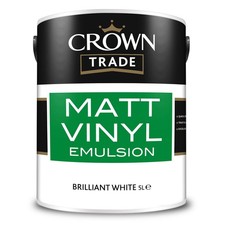 Crown Trade Matt Vinyl Emulsion Brilliant White