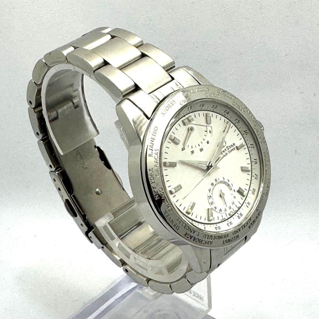 Orient World Time Back Skeleton Serviced - image 4