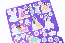 New Disney Princess Sticker Sheet Over 40 stickers 