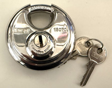 Image of Kasp K16070D 160 Series Medium Security Stainless Steel Disc Padlock - 70mm