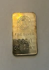 Rare! Vintage Mario Villa Milano 1 Troy Oz .999 Fine Silver Bar