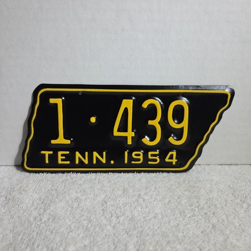 Targa Moto Tennessee Vintage 1954 RESTAURATA 100% Originale - Foto 1 di 2