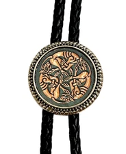 Celtic Wild Animals Bolo Tie - Personalized Cord Color ,length , and tips