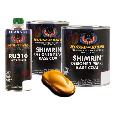House of Kolor PBC30-Q01 Designer Pearls Sunrise Basecoat 2 Qt Kit +Fast Reducer