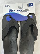PowerStep  ArchWear  Men  s Sandals Black - 8400-10, Black