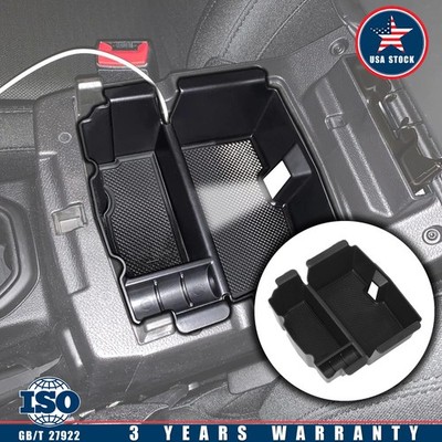 Armrest Storage Box Organizer Center Console Tray Fit Jeep Wrangler JL 2018-2023
