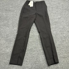 MNG by Mango Women Size 1 Black Mid Rise Dress Pants Pantalon 312 Nora NWT