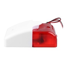 Wired Alarm Strobe Flashing Light 220V Horn Flash Sound Siren For Home Secur BL