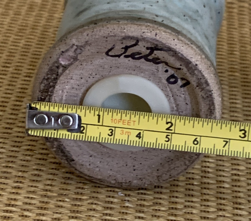 Peter's Pottery Large Shaker Set Jade Glaze Marked and Hand Signed "Peter '07" - Picture 14 of 14